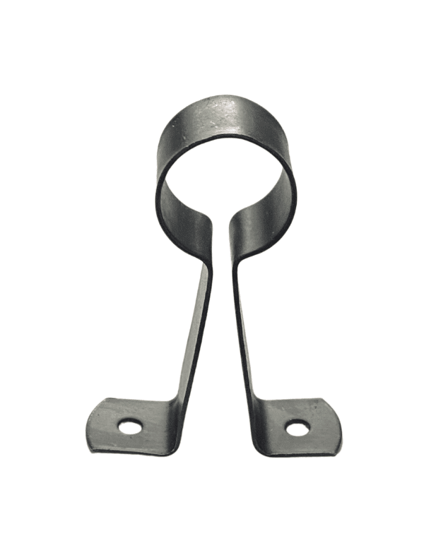 SOPORTE PARA CORTINERO CENTRAL TUBO REDONDO LÁMINA NEGRO 1"